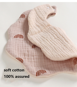 Babero de muselina de algodón suave de 6 capas para bebé, toalla de <span class=keywords><strong>saliva</strong></span> para niño, babero giratorio de 360 grados para recién nacido, Baberos de alimentación para bebé - Product Image 3