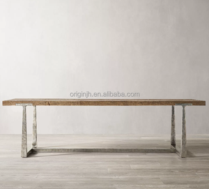 Đồ Nội Thất Trong Nhà Phong Cách Hiện Đại Siêu Dày Cho Gỗ Sồi Với Chân Nhôm Bền Bàn Ăn Hình Vuông - Product Image 3