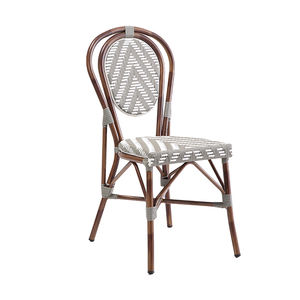 OEM/ODM Chaise <span class=keywords><strong>de</strong></span> bistro français Chaises <span class=keywords><strong>de</strong></span> café <span class=keywords><strong>Paris</strong></span> en rotin moderne pour restaurants Salle à manger Mobilier <span class=keywords><strong>de</strong></span> restaurant en métal - Product Image 2