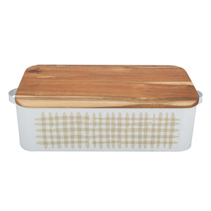 Cream White <strong>Kitchen</strong> Storage Canisters Set <strong>Square</strong> Metal Storage <strong>Bins</strong> - Product Image 6