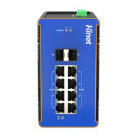 Switch PoE++ Industrial de Riel DIN de 8 Puertos 10/100/1000M Administrado de Capa 2 con 2 Puertos Uplink SFP de 1000M, Alta Potencia