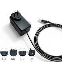 Adaptateur secteur régulé DC 12V 2A 24V 1A 24W 100-240V avec prise US EU UK pour lampe à ongles, projecteur, diffuseur - Vente en gros directe usine