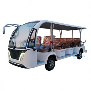 Autobús Turístico Eléctrico de 14 Plazas para Zonas Turísticas, Autobús de Paseo con Estructura de Acero Vintage y Neumáticos - Product Image 2