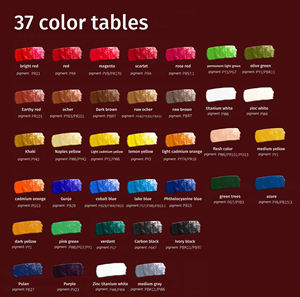 مجموعة ألوان زيتية احترافية للفنان من موردي المنتجات الفنية 50 مللي لوحة زيتية من 37 لونًا شائعة الاستخدام - Product Image 3