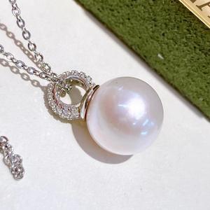 Collier de perles d'eau douce naturelles de haute qualité, rond parfait, lumière intense, perle d'eau douce extrêmement impeccable - Product Image 3