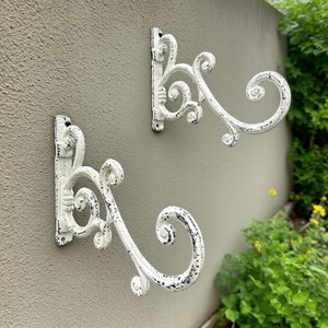Pot <span class=keywords><strong>de</strong></span> fleurs mural Virtue And Respect, 20 cm, en métal blanc, pour <span class=keywords><strong>jardin</strong></span> extérieur - Product Image 4