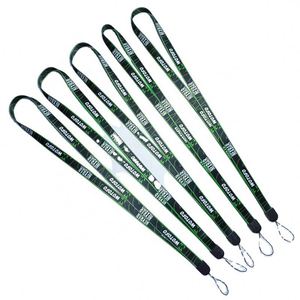 Custom logo Printed Heat Transfer Polyester <b>Key</b> Keychain Neck Sublimation Lanyards Strap Print with logo for Id Badges - Product Image 1