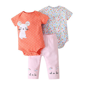 Ensemble 3 pièces barboteuse, veste et pantalon pour bébés garçons, vente en gros - Product Image 3