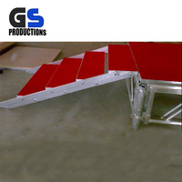 Pas cher Prix Plate-Forme Portative En Aluminium D'étape Mobile Pliante Réglable Escalier D'étape