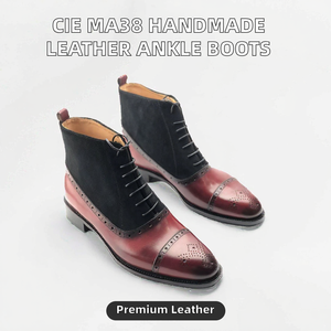 Botas de Invierno Personalizadas de Cuero Genuino con Cordones para Hombre, Clásicas Hechas a Mano con Construcción Goodyear Welt - Product Image 4