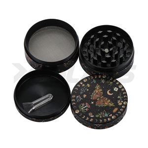 Runde Mini-Metall-Tabak-Gewürz-Kräutermühle Maßanfertigung für 60mm 50mm 53mm 63mm 75mm Personalisierte Kräutermühlen - Product Image 3