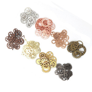 Pièces de montre-bracelet steampunk vintage, engrenages, roues, steampunk, beaucoup de pièces, fabrication de bijoux DIY, accessoires, 12-40 mm - Product Image 2