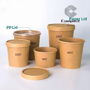 Trung Quốc Tùy Chỉnh Heatable Cảm Ứng Nồi Giấy Bát Cho Mì Súp Ly Bao Bì Thực Phẩm Container Hộp Có Nắp Đậy - Product Image 5