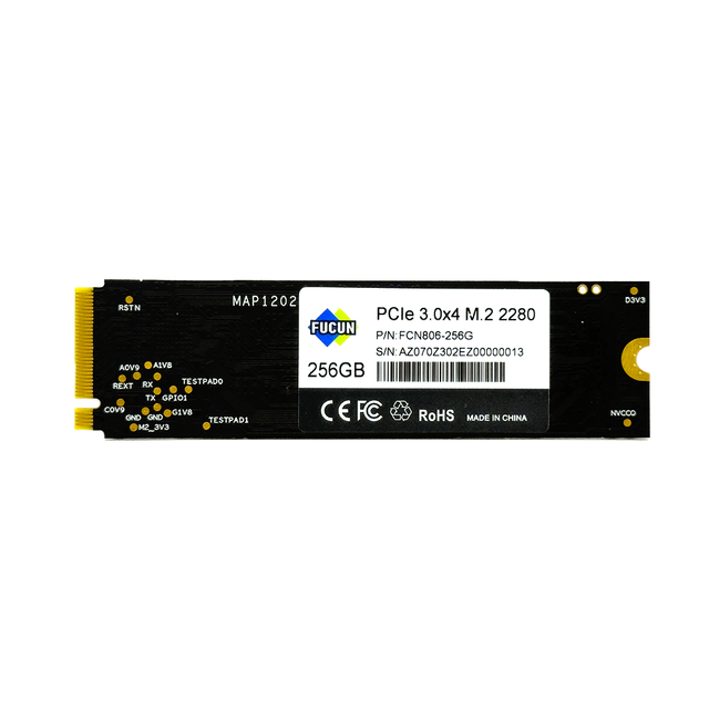 FUCUN  High Performance 1TB NVMe SSD M.2 2280 4300MB/s Read Speed NAND Flash Internal Solid State Drive Desktops PCIe 3.0 NGFF