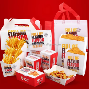 Boîte à hamburger gratuite frites <span class=keywords><strong>poulet</strong></span> côtelette de <span class=keywords><strong>poulet</strong></span> snack plateau coréen <span class=keywords><strong>poulet</strong></span> frit boîte de bateau à emporter - Product Image 2