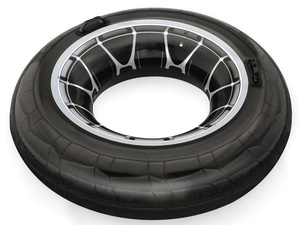 <span class=keywords><strong>Tube</strong></span> flottant d'anneau de bain de pneu de <span class=keywords><strong>roue</strong></span> gonflable en PVC adapté aux enfants avec poignées pour les activités nautiques - Product Image 5
