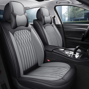 Housse de siège de voiture quatre saisons en cuir nappa tout compris Nouveau coussin intérieur respirant Housse de siège spéciale universelle - Product Image 2