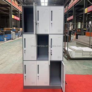 <span class=keywords><strong>Casier</strong></span> personnalisé en métal à 9 portes avec serrure électronique et à clé Armoire à vêtements de gymnastique commerciale en acier d'<span class=keywords><strong>occasion</strong></span> Meubles de Colombie - Product Image 1