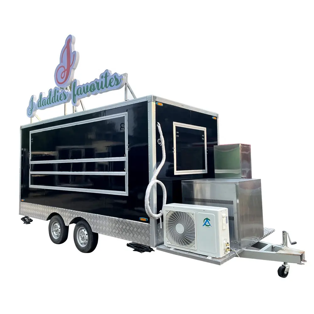 China manufacturer ice smoothie mobile food cart ice cream food trailer for sale