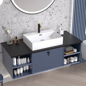 Évier d'art rectangulaire moderne nordique lavabo de salle de bain éviers suspendus pour salle de bain lavamanos blancos bassin en céramique - Product Image 3