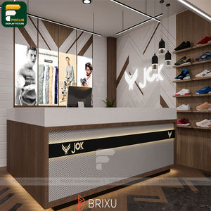 Présentoir Minimaliste pour Boutique de Vêtements – Panneau Vertical Grille pour Suspension de Vêtements – Meuble de Présentation pour Magasin de Détail - Product Image 5