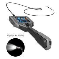 Endoscope industriel portable 5'' HD IP67 étanche, mini caméra 6 mm 360° °   Carte SD NDT 32 Go pour boroscope articulé CMOS