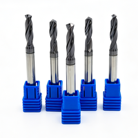 Foret hélicoïdal à queue droite en carbure de tungstène massif, usiné CNC, longue longueur, pour acier inoxydable et métaux, durable, fourni par l'usine