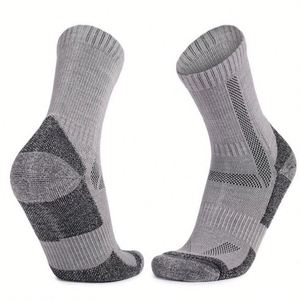 Calcetines de Lana <span class=keywords><strong>Merino</strong></span> con Logotipo Personalizado, de Tubo Medio, Color Sólido Básico, Térmicos y Cálidos para Invierno, para Hombre - Product Image 4
