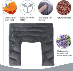 Pakcare OEM Flaxseed Weighted Microwave Moist <strong>Heating</strong> Pad Hot Pack for Neck Shoulders Back Pain Relief <strong>Heat</strong> <strong>Wrap</strong> (Customizable) - Product Image 3
