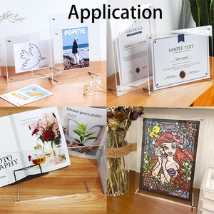 Acrylic khung ảnh, rõ ràng bàn khung ảnh với đứng, hiện đại Thiết kế đơn giản - Product Image 2