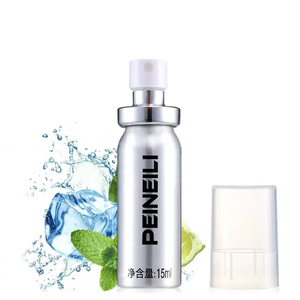 Male Delay <b>Spray</b> 15ml Men Lasting <b>Spray</b> Natural Plant Formula <b>Silver</b> Box - Product Image 4
