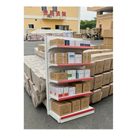 Gui Chang Étagère murale de supermarché réglable à un seul côté, avec panneau arrière en solide ou en maille en option, pour caisse de magasin