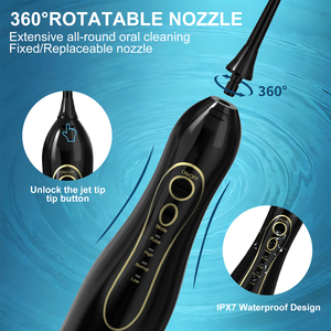 Set 2 in 1 <span class=keywords><strong>Spazzolino</strong></span> <span class=keywords><strong>Elettrico</strong></span> Sonico e <span class=keywords><strong>Idropulsore</strong></span> Portatile per Pulizia Dentale, Personalizzabile OEM - Product Image 5