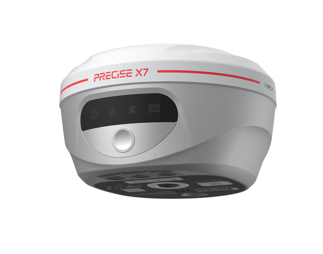 Precise X7 Laser RTK GNSS with 70m Range IP67 Multi-Constellation AR Stakeout -45~75 Bluetooth/WiFi/4G L5