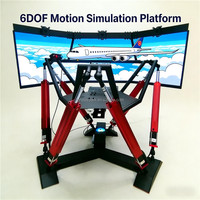 Simulateur de vol complet en métal 6DOF pour usage domestique, avec volant et pédales, pour simulation de vol