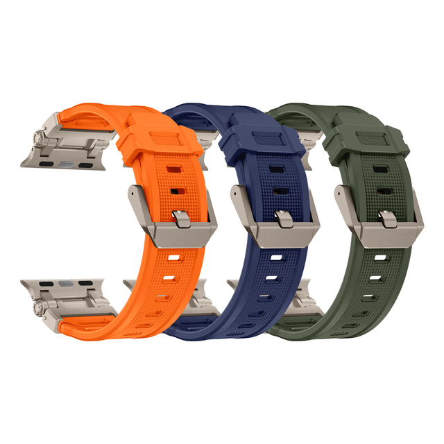 Chungming High Quality Metal Titanium Color Connector Rugged Band Strap for Apple Watch Series 9 8 45mm Ultra 49mm