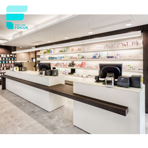Farmacia Tienda Diseños <span class=keywords><strong>de</strong></span> escaparate <span class=keywords><strong>de</strong></span> madera Muebles <span class=keywords><strong>de</strong></span> tienda médica con estante médico <span class=keywords><strong>de</strong></span> farmacia giratorio y plegable - Product Image 1