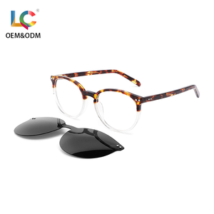 Lc cao cấp hai trong một phân cực từ clip trên kính Acetate khung để đọc Kính mắt màu xanh ngăn chặn ánh sáng kính - Product Image 4