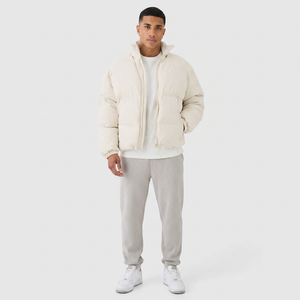Veste d'hiver matelassée pour homme FINER THREADS - Tissu extérieur en nylon durable, tissu en toile, rembourrage en coton, respirant, séchage rapide, style streetwear - Product Image 1