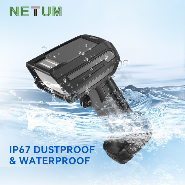NETUM IP65 Waterproof 3-in-1 Bluetooth Wireless USB Handheld Bar Code Reader 1D 2D QR Industrial Barcode Scanner for Laptop