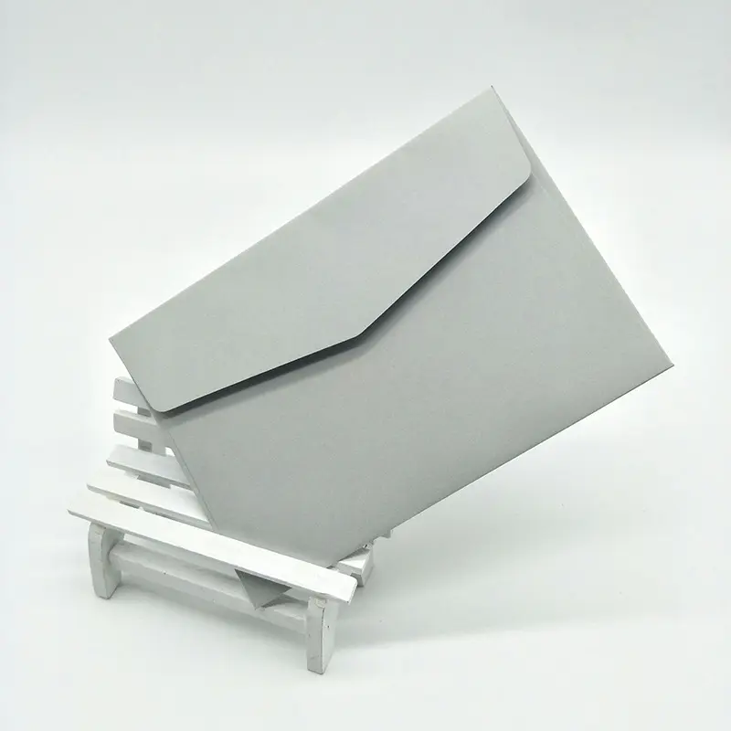 Sobre de papel de Color gris para tarjetas, C6, 16x11cm, venta al por mayor
