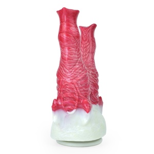 Double Head <b>Realistic</b> <b>Dildo</b> Soft Silicone Material Big Penis With Suction Cup Double End Penis Sex Toys <b>Dildo</b> for Gay Sex Game - Product Image 4