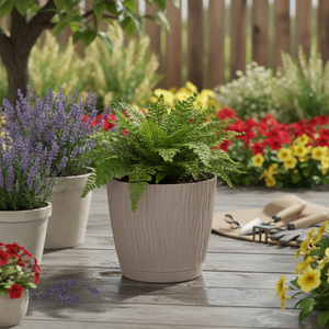 SANDY P 1L. Vaso da fiori, dimensioni (mm) 129x129x120, colore Mocca - Product Image 2