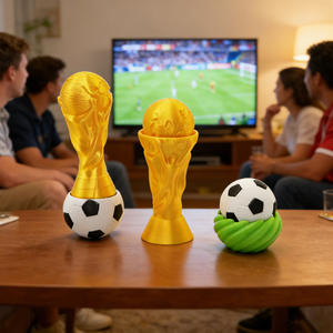 Jouets anti-stress de la Coupe du Monde de football 2026, mini trophées souvenirs, cadeaux pour les fans de football, petits cadeaux promotionnels - Product Image 1