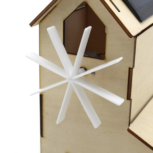 Kit de modèle de maison en bois à énergie solaire pour les expériences d'éducation scientifique, âge 7-9 ans - Product Image 3