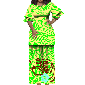 Print on Demand Benutzer definierte polynesische Stammes Puletasi Samoa Ptaha Puletaha Laval ava Set 2 Stück Top und Röcke Damen 2 Stück Set - Product Image 3