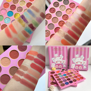 Palette Ombretti a Tre Strati Stile Libro con 72 Colori, Ombretti Opachi e Brillanti, Cosmetici Glitterati per <span class=keywords><strong>Donne</strong></span> - Product Image 6