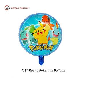 Anime Foil Balloons Pikachu Charmander Pokeball Lightning Shape Mylar Balloon Kids <strong>Birthday</strong> Party <strong>Decor</strong> Balloon - Product Image 2