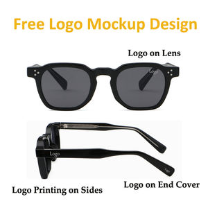 Gafas <span class=keywords><strong>de</strong></span> Lectura Clásicas y Modernas Personalizables al por Mayor, Protección UV400, Ligeras, Montura Completa <span class=keywords><strong>de</strong></span> Acetato Gris Sólido - Product Image 6