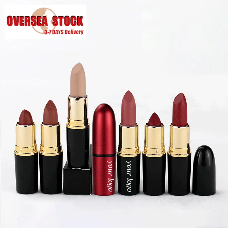 Coeov-rouge à lèvres personnalisé, Logo de marque, 14 couleurs, maquillage végétalien imperméable, rouge à lèvres nu, étiquette privée, rouge à lèvres mat